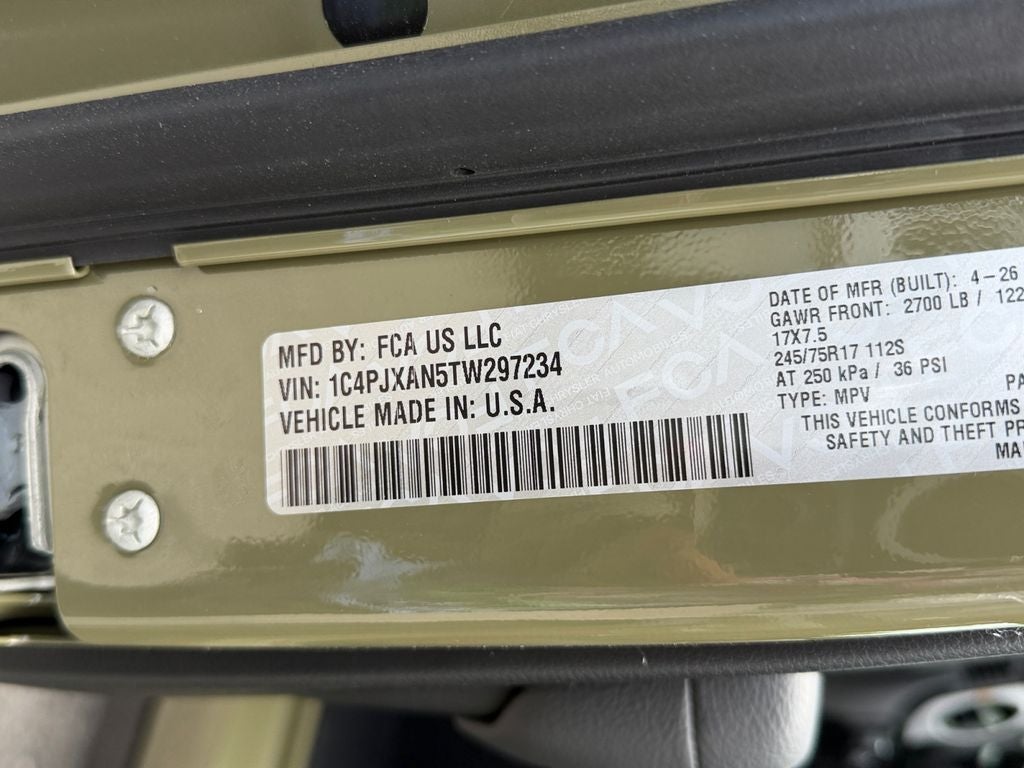 2026 Jeep Wrangler Sport