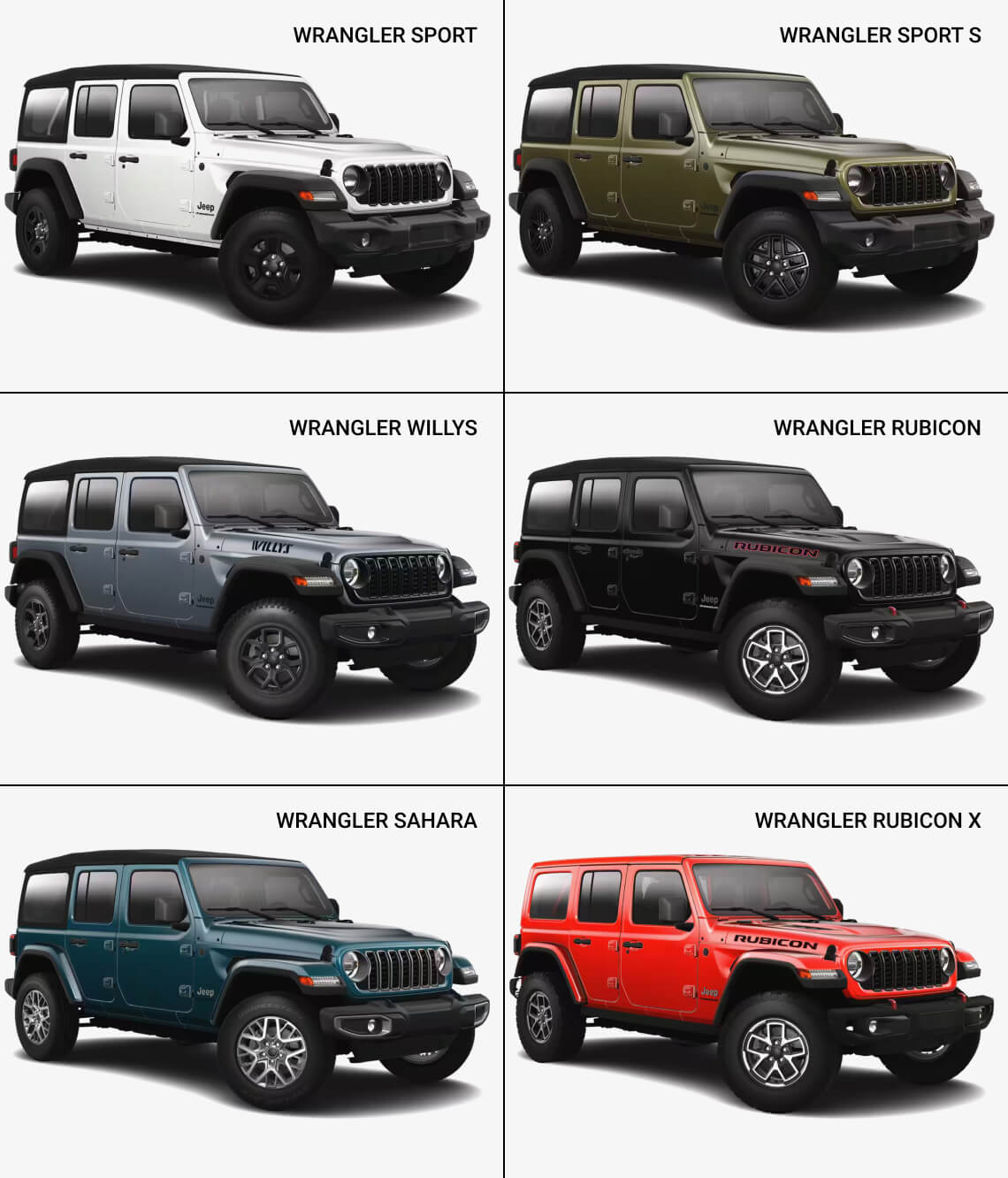 2025 Jeep Wrangler Trims