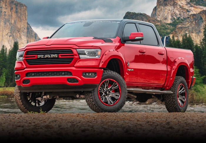 Lifted Ram 1500 Black Widow Package